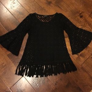 Black lace top