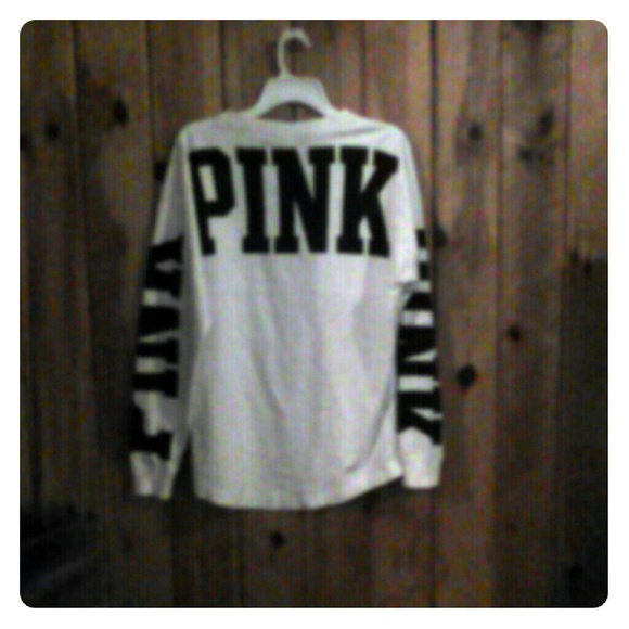Vs pink varsity crew RARE