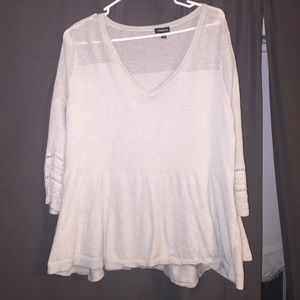 Vneck flare sweater