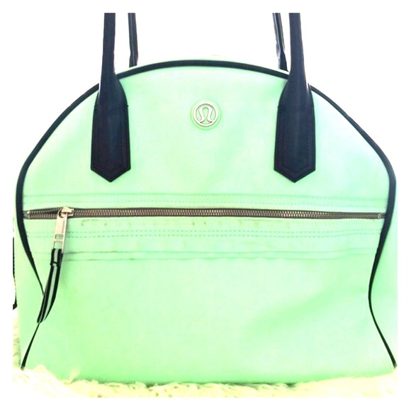 Lululemon bag, mint green. Amazing condition.