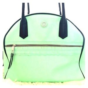 Lululemon bag, mint green. Amazing condition.