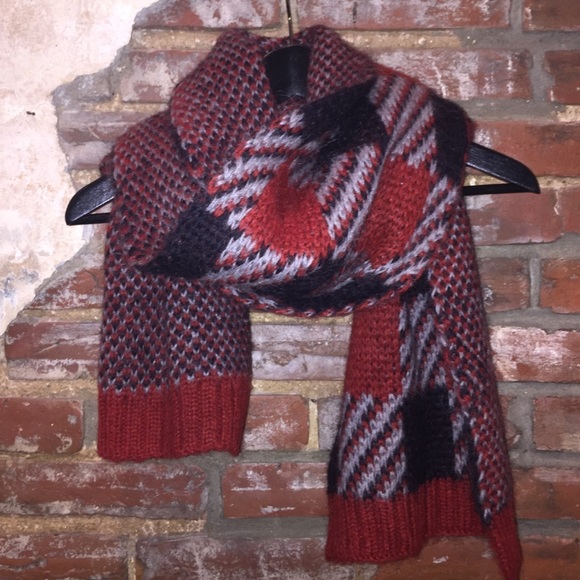 Madewell Checkered/ Stripe Scarf