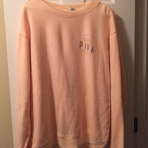 VERY comfortable cute PINK sweat shirt/pullover