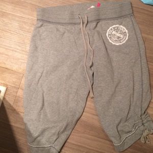 Victoria Secret gray Capri pants with tie