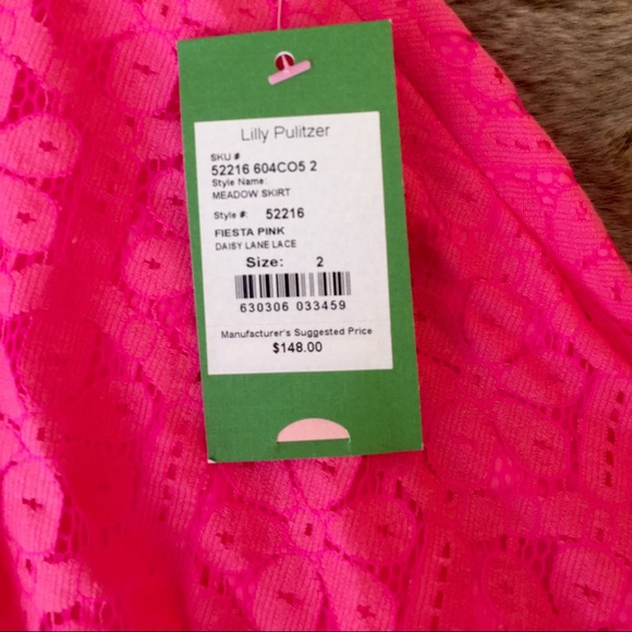 Lilly Pulitzer Pink Meadow Skirt Size 2 - Picture 3 of 3