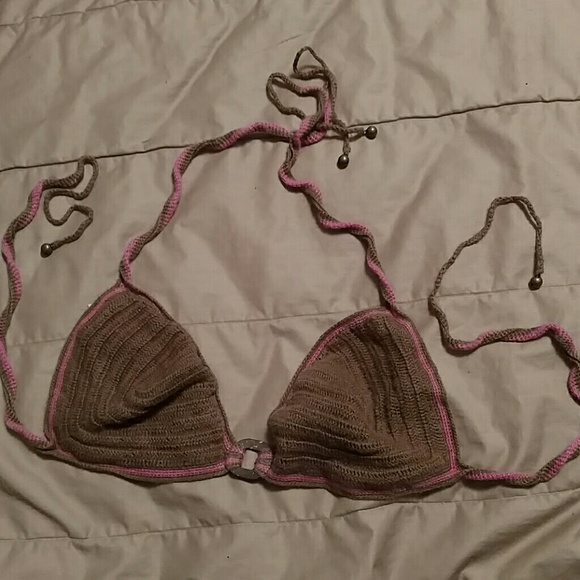 Crocheted bikini top