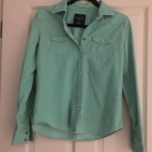 corduroy western style button up