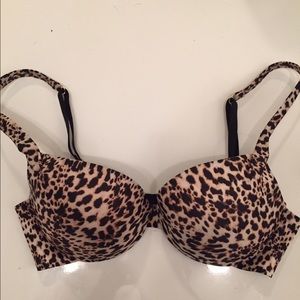 Victoria's Secret Cheetah Print Push Up Demi Bra