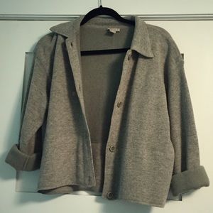 Gray cardigan from J.Crew