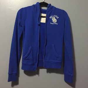 Blue Hollister hoodie