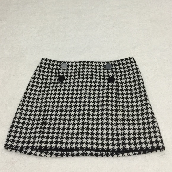Express Houndstooth mini-skirt