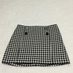 Express Houndstooth mini-skirt