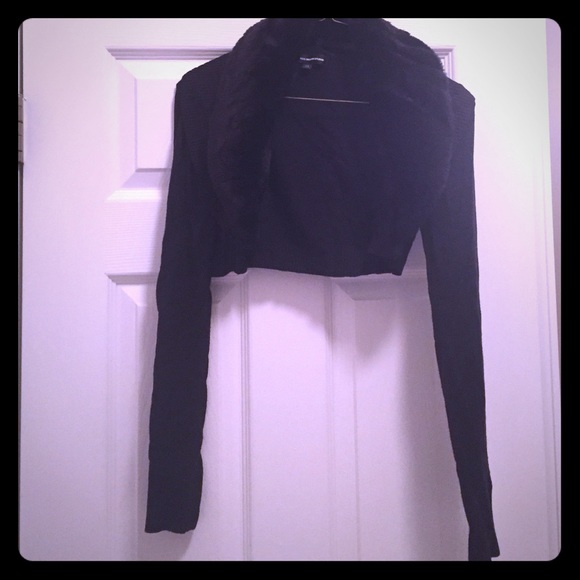 Black cardigan