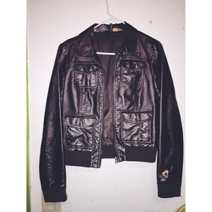 Brown metallic jacket 💫