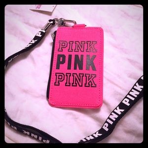 Victoria's Secret PINK lanyard/ ID holder