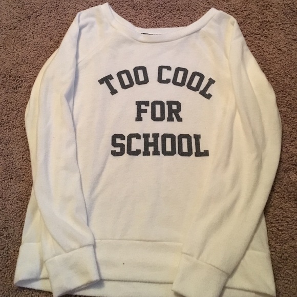 "Too cool for school" sweater