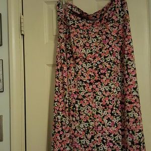 Double slit maxi skirt