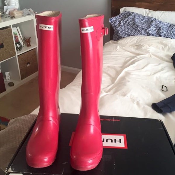 Pink Hunter Rainboots