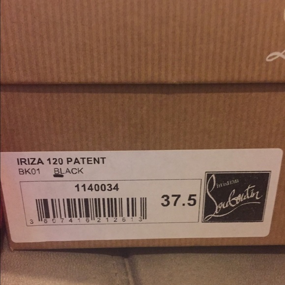 Iriza 120 Patent black Louboutin - Picture 4 of 4