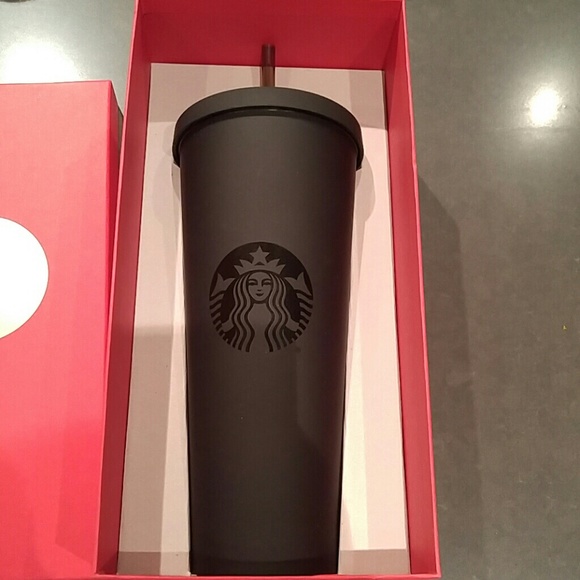 Starbucks Matte Black Tumbler / Starbucks Tumbler Acrylic Black Matte