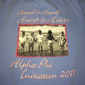 Large alpha phi long sleeve shirt