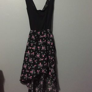 High-low floral dress