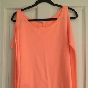 cut out shoulder sweater top