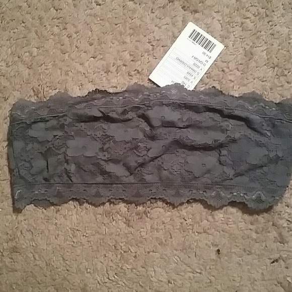 Gray lace bandeau