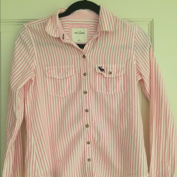 striped cotton button down