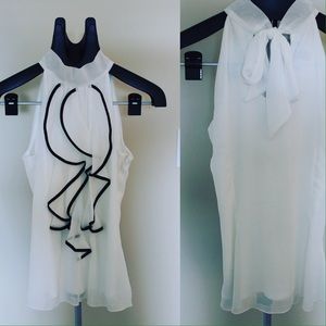 Black and White Ruffle