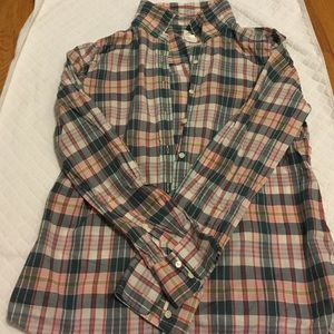 Jcrew plaid button down shirt size 12