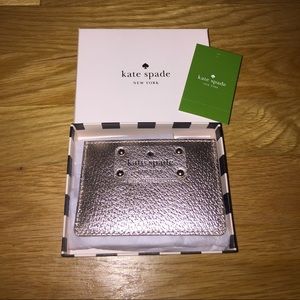 Kate spade gold card holder