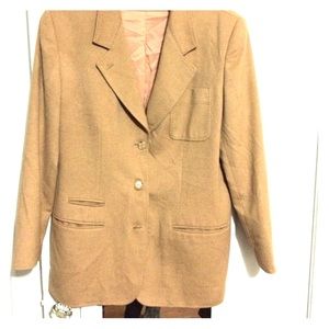 Burberrys blazer, burberrys tan in color