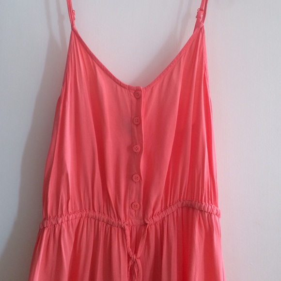 😻H&M Pink Button Up Drawstring Dress😻 - Picture 2 of 3