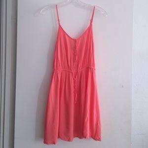 😻H&M Pink Button Up Drawstring Dress😻