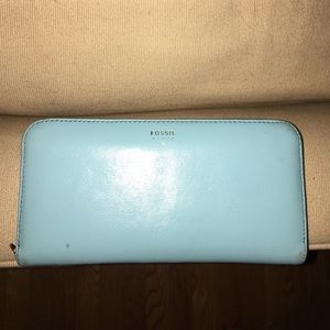 Beautiful blue Fossil wallet