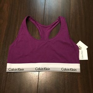 Brand new purple Calvin Klein sports bra