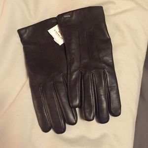 COACH brown (mahogany) genuine leather gloves