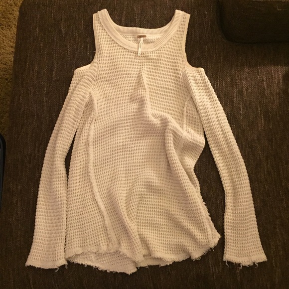 Free people open shoulder sweater