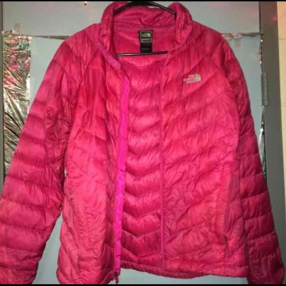 Pink North Face jacket