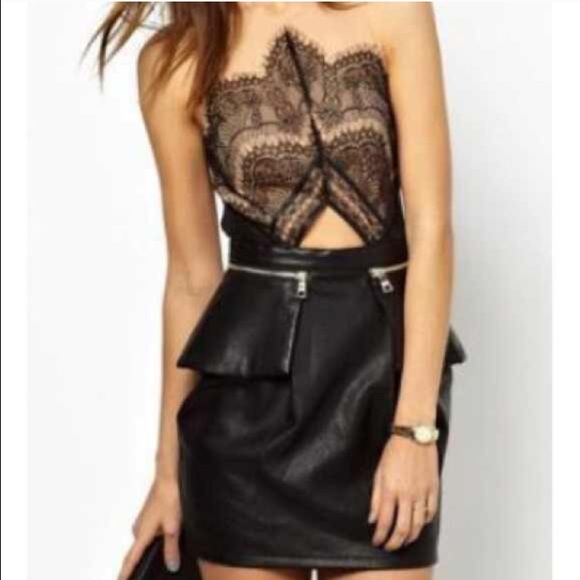 Lace & Leather dress
