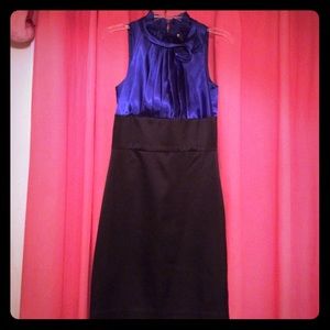 Stunning Royal Blue and Black pencil dress