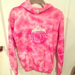 Pink tye dye Disney princess child shirt