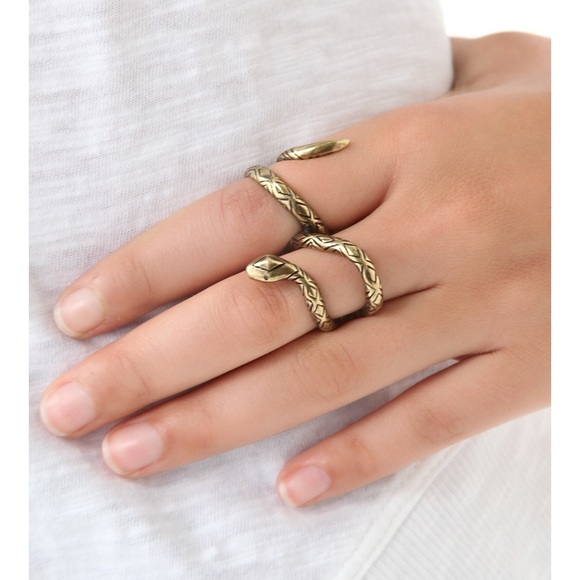 house of harlow double finger snake ring