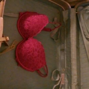 Pibk lace bra