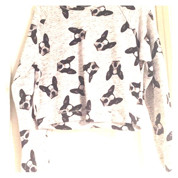 Forever 21 French dog crop top