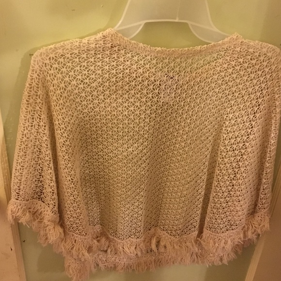 Knitted Lace Poncho
