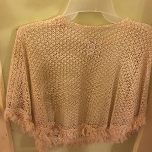 Knitted Lace Poncho
