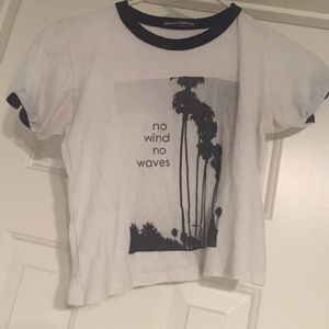 No wind no waves crop top