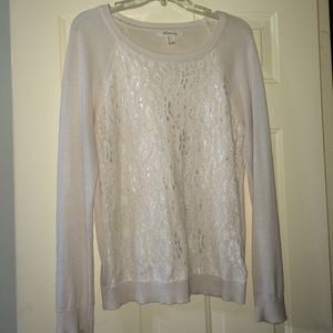 Forever 21 sweater with lace